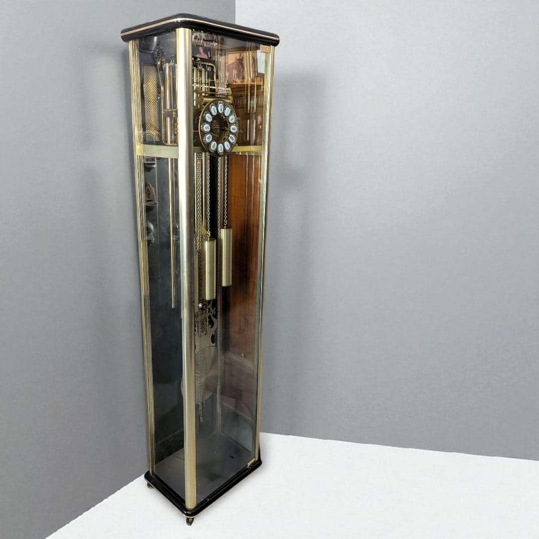Reloj esqueleto 1965 acristalado con carillón de tubos - Cositas Antiguas – La Guadaña, Anticuarios Online en Jerez , vender antigüedades, muebles antiguos