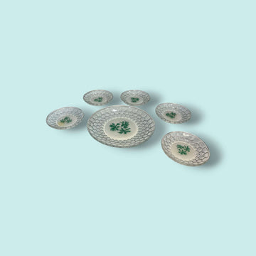 Juego de platos de cristal para canapés elegante y único - Cositas Antiguas – La Guadaña, Anticuarios Online en Jerez , vender antigüedades, muebles antiguos