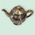 Tetera de metal dorado antigua grabada y decorativa - Cositas Antiguas – La Guadaña, Anticuarios Online en Jerez , vender antigüedades, muebles antiguos