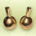 Jarrones de metal dorado vintage años 70 – Elegancia única - Cositas Antiguas – La Guadaña, Anticuarios Online en Jerez , vender antigüedades, muebles antiguos