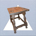 Mesa auxiliar Castellana antigua de madera maciza - Cositas Antiguas – La Guadaña, Anticuarios Online en Jerez , vender antigüedades, muebles antiguos