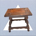 Mesa auxiliar Castellana antigua de madera maciza - Cositas Antiguas – La Guadaña, Anticuarios Online en Jerez , vender antigüedades, muebles antiguos