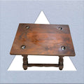 Mesa auxiliar Castellana antigua de madera maciza - Cositas Antiguas – La Guadaña, Anticuarios Online en Jerez , vender antigüedades, muebles antiguos