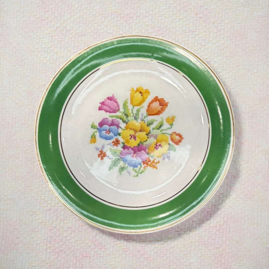 Plato de porcelana Jäger floral alemán antiguo único - Cositas Antiguas – La Guadaña, Anticuarios Online en Jerez , vender antigüedades, muebles antiguos