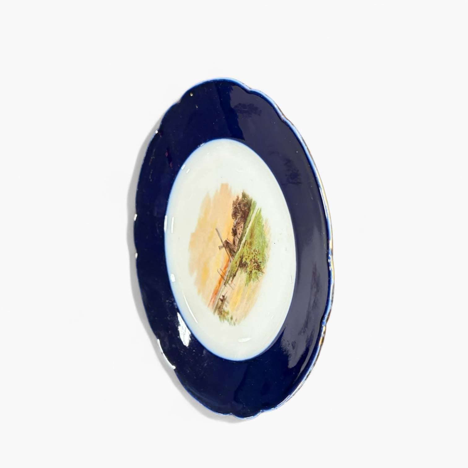 Plato de porcelana Limoges antiguo francés pintado único - Cositas Antiguas – La Guadaña, Anticuarios Online en Jerez , vender antigüedades, muebles antiguos