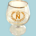 Lote de copas Napoleón de cristal con decoración dorada - Cositas Antiguas – La Guadaña, Anticuarios Online en Jerez , vender antigüedades, muebles antiguos