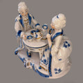 Figura de porcelana continental vintage azul y blanco - Cositas Antiguas – La Guadaña, Anticuarios Online en Jerez , vender antigüedades, muebles antiguos