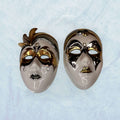 4 Máscaras de porcelana venecianas Galos y Ocer únicas - Cositas Antiguas – La Guadaña, Anticuarios Online en Jerez , vender antigüedades, muebles antiguos