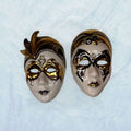 4 Máscaras de porcelana venecianas Galos y Ocer únicas - Cositas Antiguas – La Guadaña, Anticuarios Online en Jerez , vender antigüedades, muebles antiguos