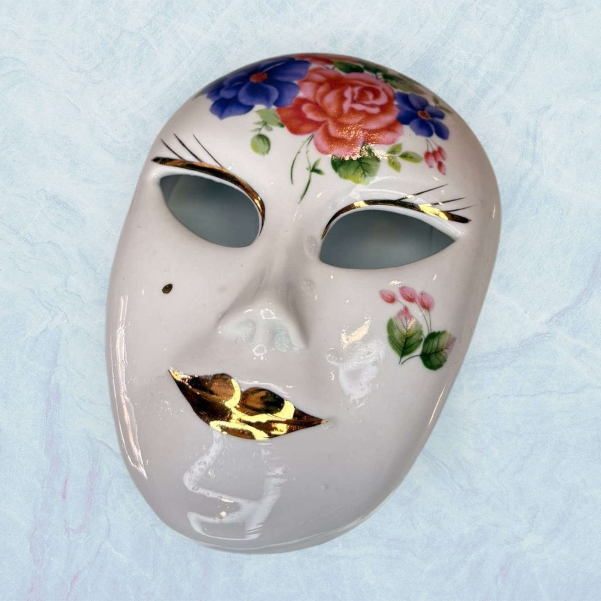 4 Máscaras de porcelana venecianas Galos y Ocer únicas - Cositas Antiguas – La Guadaña, Anticuarios Online en Jerez , vender antigüedades, muebles antiguos