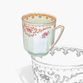 Taza de colección Limoges antigua en porcelana francesa - Cositas Antiguas – La Guadaña, Anticuarios Online en Jerez , vender antigüedades, muebles antiguos