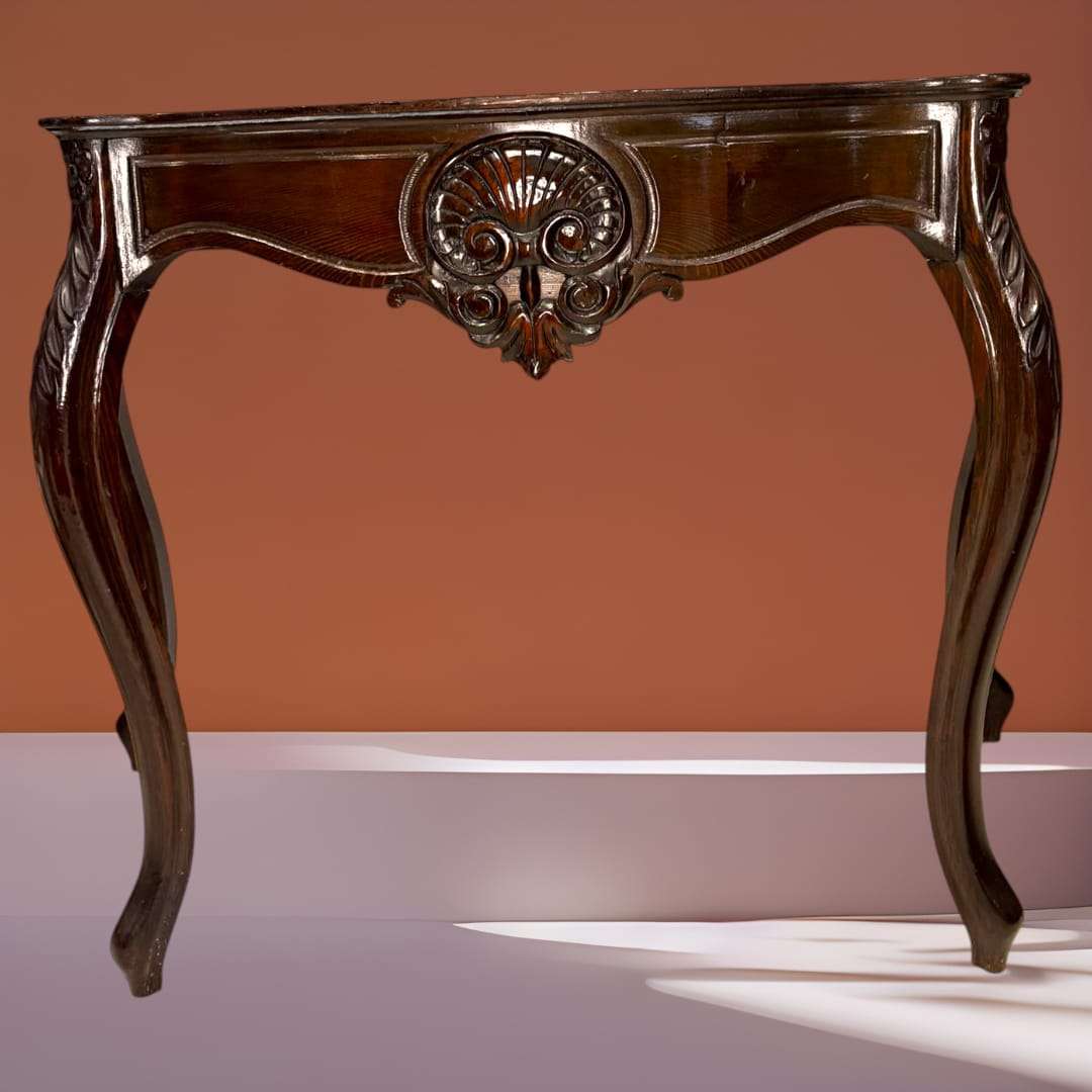Consola de caoba estilo isabelina clásica - Cositas Antiguas – La Guadaña, Anticuarios Online en Jerez , vender antigüedades, muebles antiguos