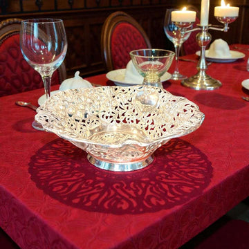 Panera de Metal Plateado Labrado Clásica 30 cm - Cositas Antiguas – La Guadaña, Anticuarios Online en Jerez , vender antigüedades, muebles antiguos