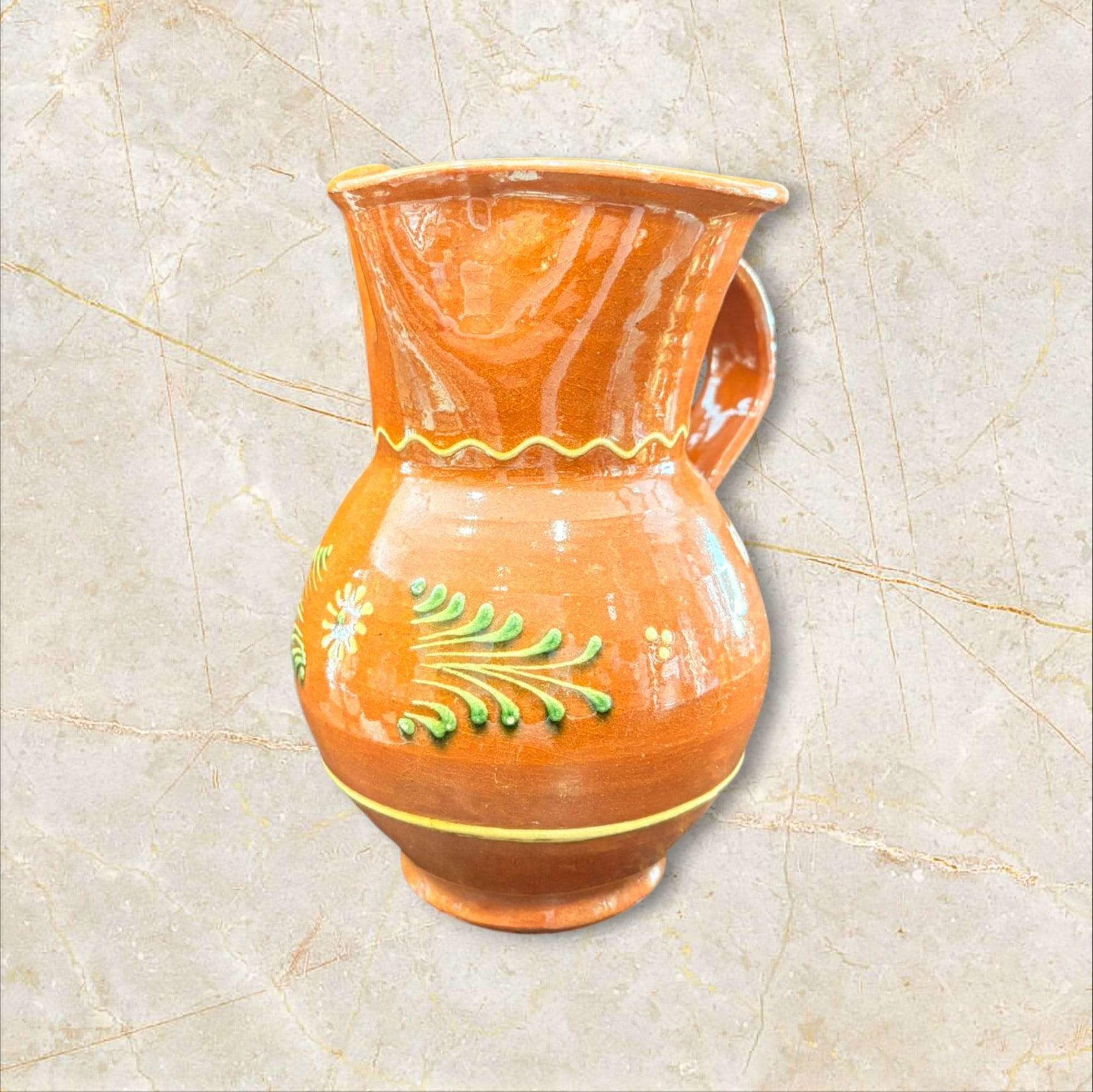 Jarra de cerámica esmaltada decorativa artesanal clásica - Cositas Antiguas – La Guadaña, Anticuarios Online en Jerez , vender antigüedades, muebles antiguos