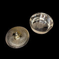 Joyero de metal plateado con tapa acanalada clásica - Cositas Antiguas – La Guadaña, Anticuarios Online en Jerez , vender antigüedades, muebles antiguos