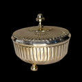 Joyero de metal plateado con tapa acanalada clásica - Cositas Antiguas – La Guadaña, Anticuarios Online en Jerez , vender antigüedades, muebles antiguos