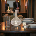 Licorera de cristal con tapa decorativa elegante - Cositas Antiguas – La Guadaña, Anticuarios Online en Jerez , vender antigüedades, muebles antiguos