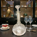 Licorera de cristal con tapa 30,5 cm elegante - Cositas Antiguas – La Guadaña, Anticuarios Online en Jerez , vender antigüedades, muebles antiguos