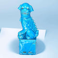 León Fu cerámica china azul 24 cm protector - Cositas Antiguas – La Guadaña, Anticuarios Online en Jerez , vender antigüedades, muebles antiguos