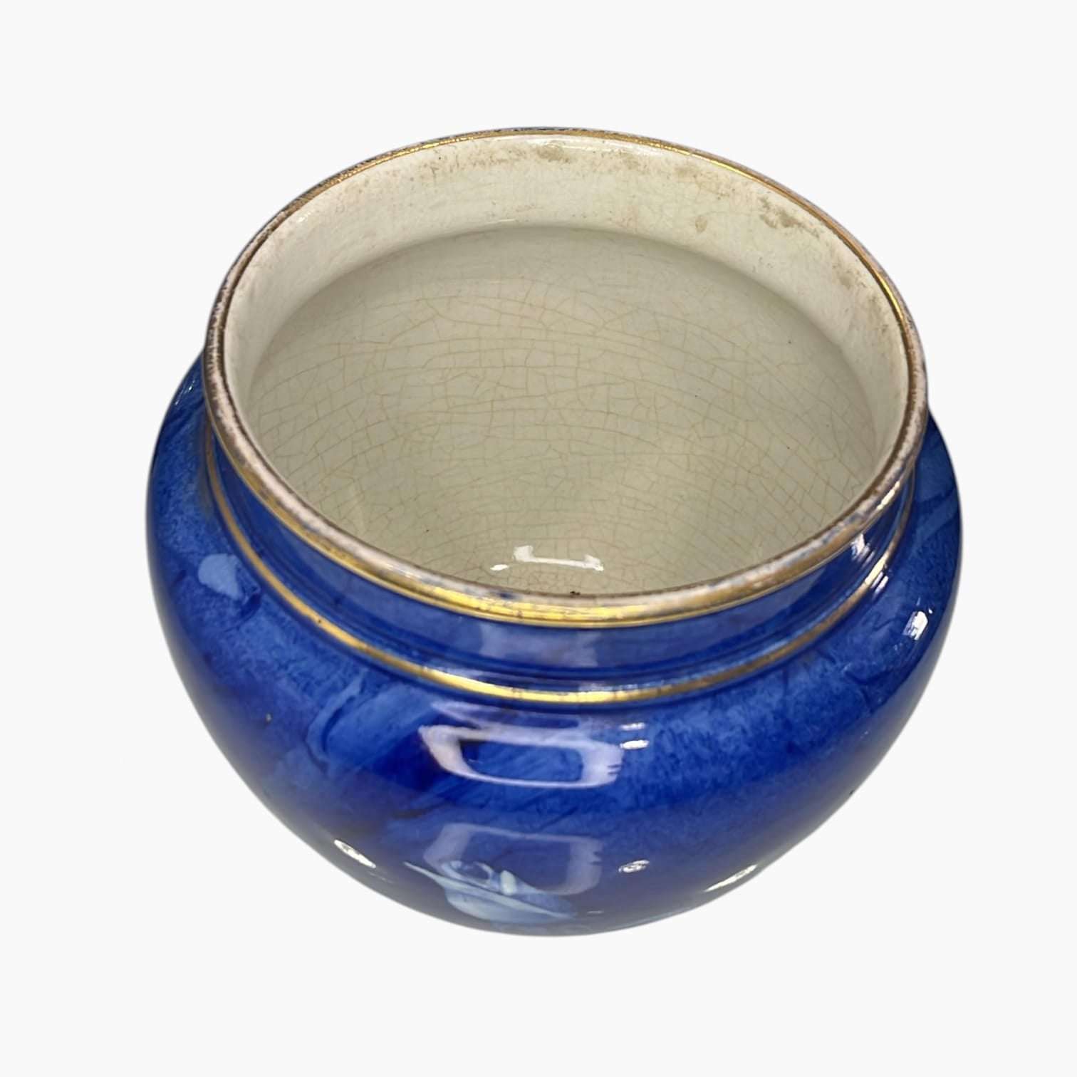 Florero vintage Villeroy & Boch azul floral - Cositas Antiguas – La Guadaña, Anticuarios Online en Jerez , vender antigüedades, muebles antiguos