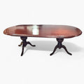 Mesa comedor de caoba clásica con doble pedestal - Cositas Antiguas – La Guadaña, Anticuarios Online en Jerez , vender antigüedades, muebles antiguos