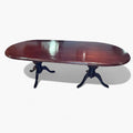 Mesa comedor de caoba clásica con doble pedestal - Cositas Antiguas – La Guadaña, Anticuarios Online en Jerez , vender antigüedades, muebles antiguos