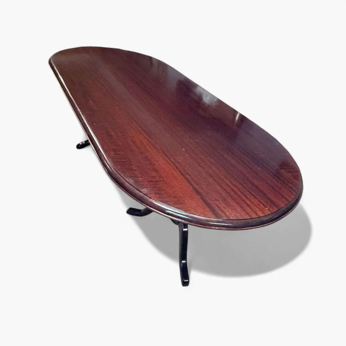 Mesa comedor de caoba clásica con doble pedestal - Cositas Antiguas – La Guadaña, Anticuarios Online en Jerez , vender antigüedades, muebles antiguos