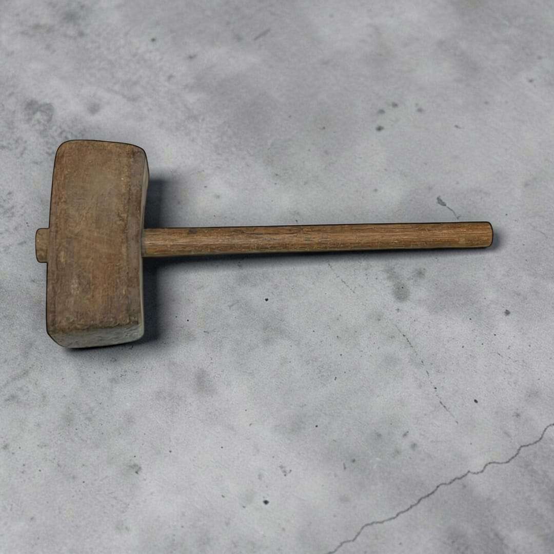 Mazo de madera artesanal herramienta tradicional - Cositas Antiguas – La Guadaña, Anticuarios Online en Jerez , vender antigüedades, muebles antiguos