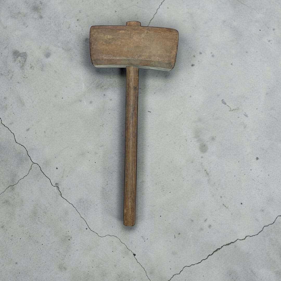Mazo de madera artesanal herramienta tradicional - Cositas Antiguas – La Guadaña, Anticuarios Online en Jerez , vender antigüedades, muebles antiguos