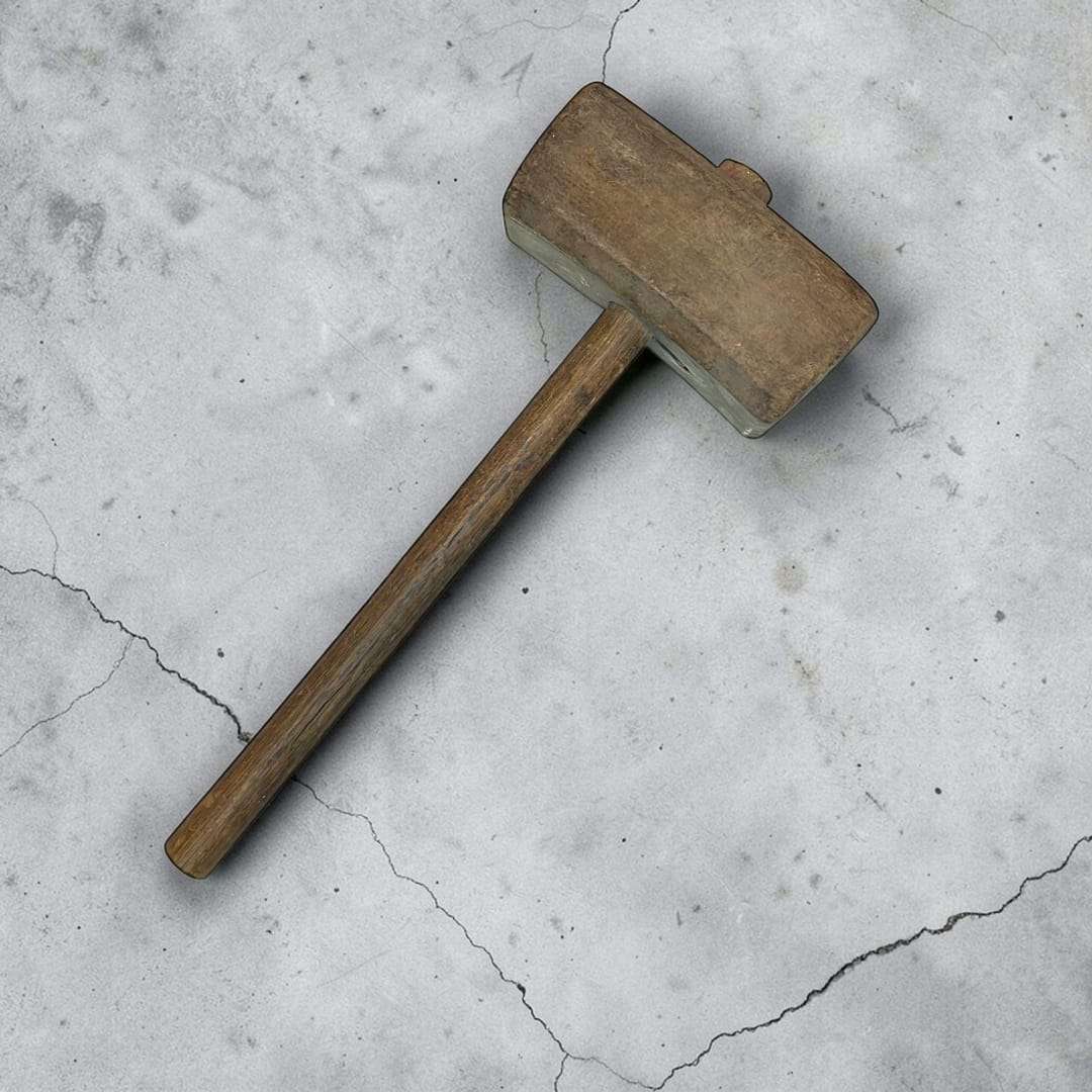 Mazo de madera artesanal herramienta tradicional - Cositas Antiguas – La Guadaña, Anticuarios Online en Jerez , vender antigüedades, muebles antiguos