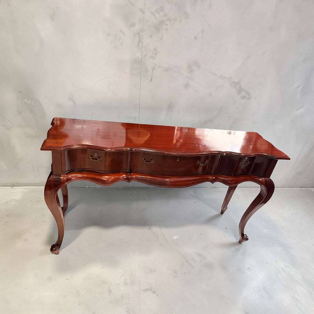 Consola de caoba con cubertero | Mueble antiguo único - Cositas Antiguas – La Guadaña, Anticuarios Online en Jerez , vender antigüedades, muebles antiguos