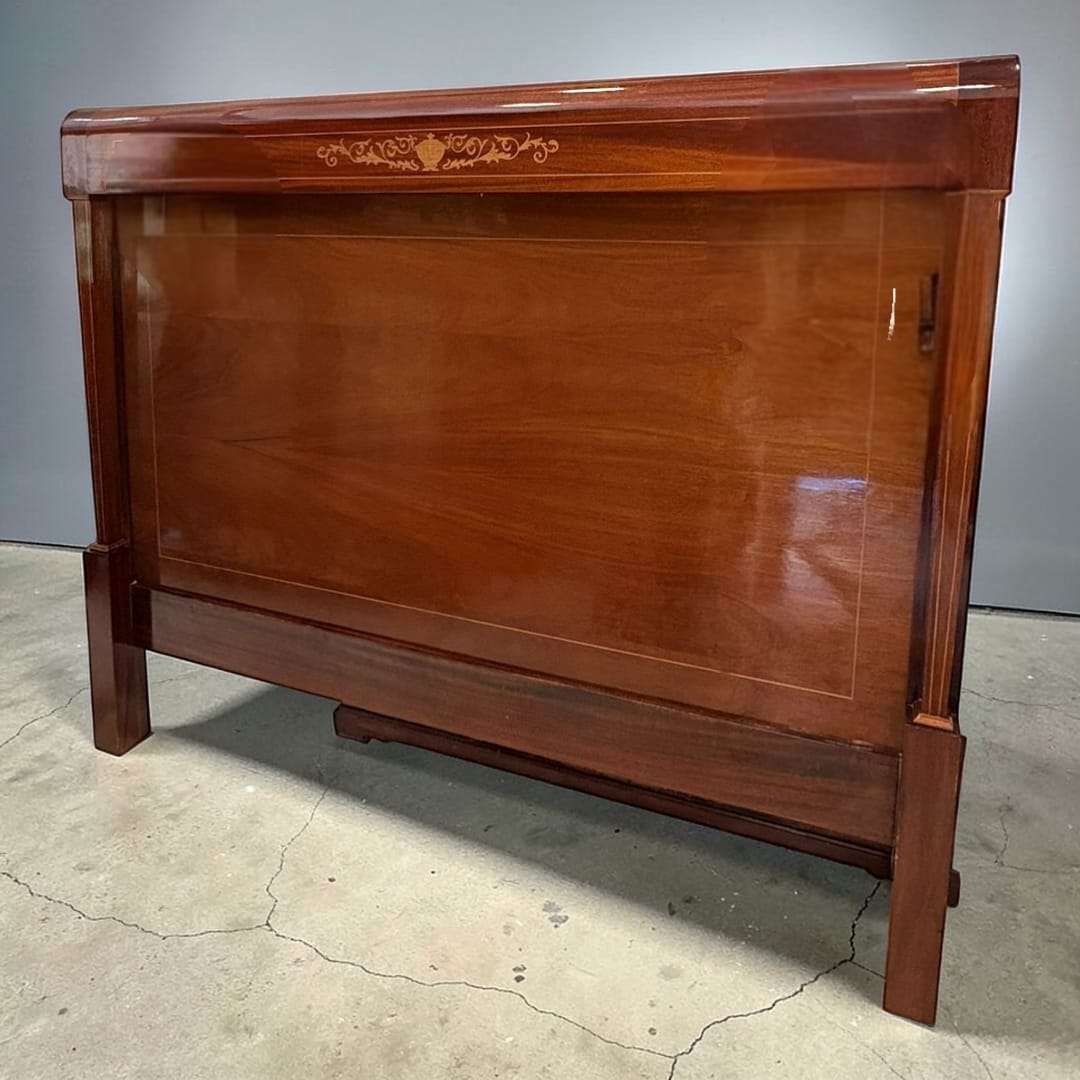 Cabecero de caoba | Cabecero antiguo elegante - Cositas Antiguas – La Guadaña, Anticuarios Online en Jerez , vender antigüedades, muebles antiguos