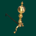 Morillos de bronce y hierro para chimenea - Cositas Antiguas – La Guadaña, Anticuarios Online en Jerez , vender antigüedades, muebles antiguos
