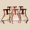 Conjunto de 6 sillas de caoba | Sillas antiguas tapizadas - Cositas Antiguas – La Guadaña, Anticuarios Online en Jerez , vender antigüedades, muebles antiguos