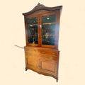 Vitrina de caoba antigua con cajones y puertas de cristal - Cositas Antiguas – La Guadaña, Anticuarios Online en Jerez , vender antigüedades, muebles antiguos