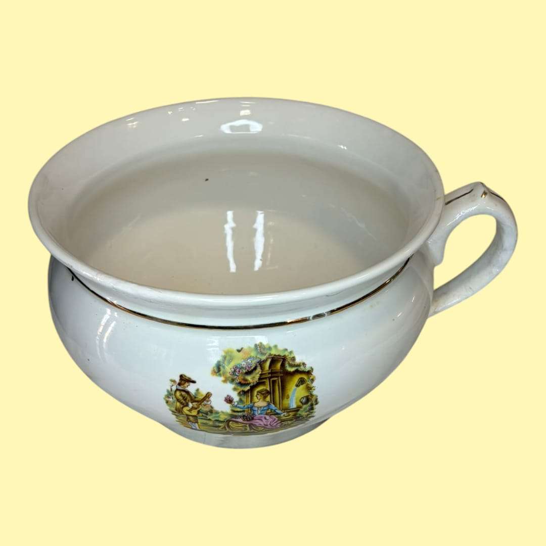 Orinal de porcelana antiguo decorativo de colección - Cositas Antiguas – La Guadaña, Anticuarios Online en Jerez , vender antigüedades, muebles antiguos