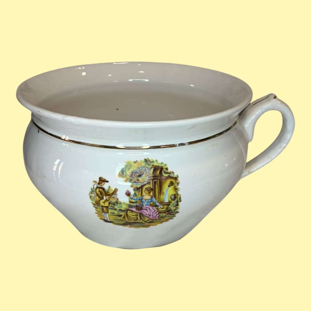 Orinal de porcelana antiguo decorativo de colección - Cositas Antiguas – La Guadaña, Anticuarios Online en Jerez , vender antigüedades, muebles antiguos