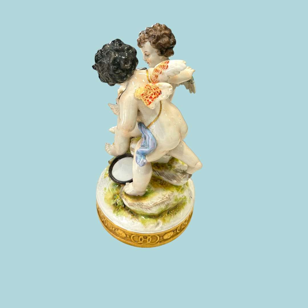 Ángeles querubines músicos | Porcelana Alemana - Cositas Antiguas – La Guadaña, Anticuarios Online en Jerez , vender antigüedades, muebles antiguos
