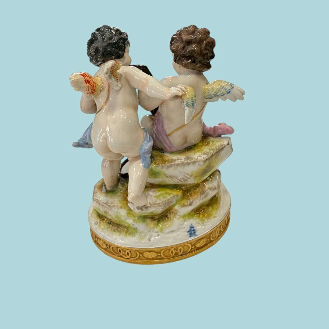Ángeles querubines músicos | Porcelana Alemana - Cositas Antiguas – La Guadaña, Anticuarios Online en Jerez , vender antigüedades, muebles antiguos