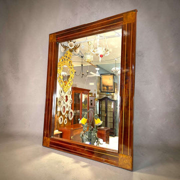 Espejo de caoba con taracea decorativa - Cositas Antiguas – La Guadaña, Anticuarios Online en Jerez , vender antigüedades, muebles antiguos