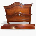 Cama antigua de caoba con diseño ondulado y gran estilo - Cositas Antiguas – La Guadaña, Anticuarios Online en Jerez , vender antigüedades, muebles antiguos