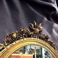 Espejo dorado antiguo de madera tallada elegante - Cositas Antiguas – La Guadaña, Anticuarios Online en Jerez , vender antigüedades, muebles antiguos