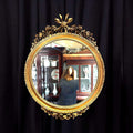 Espejo dorado antiguo de madera tallada elegante - Cositas Antiguas – La Guadaña, Anticuarios Online en Jerez , vender antigüedades, muebles antiguos