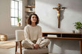 Crucificado Olot de pared con Cristo en cruz - Cositas Antiguas – La Guadaña, Anticuarios Online en Jerez , vender antigüedades, muebles antiguos