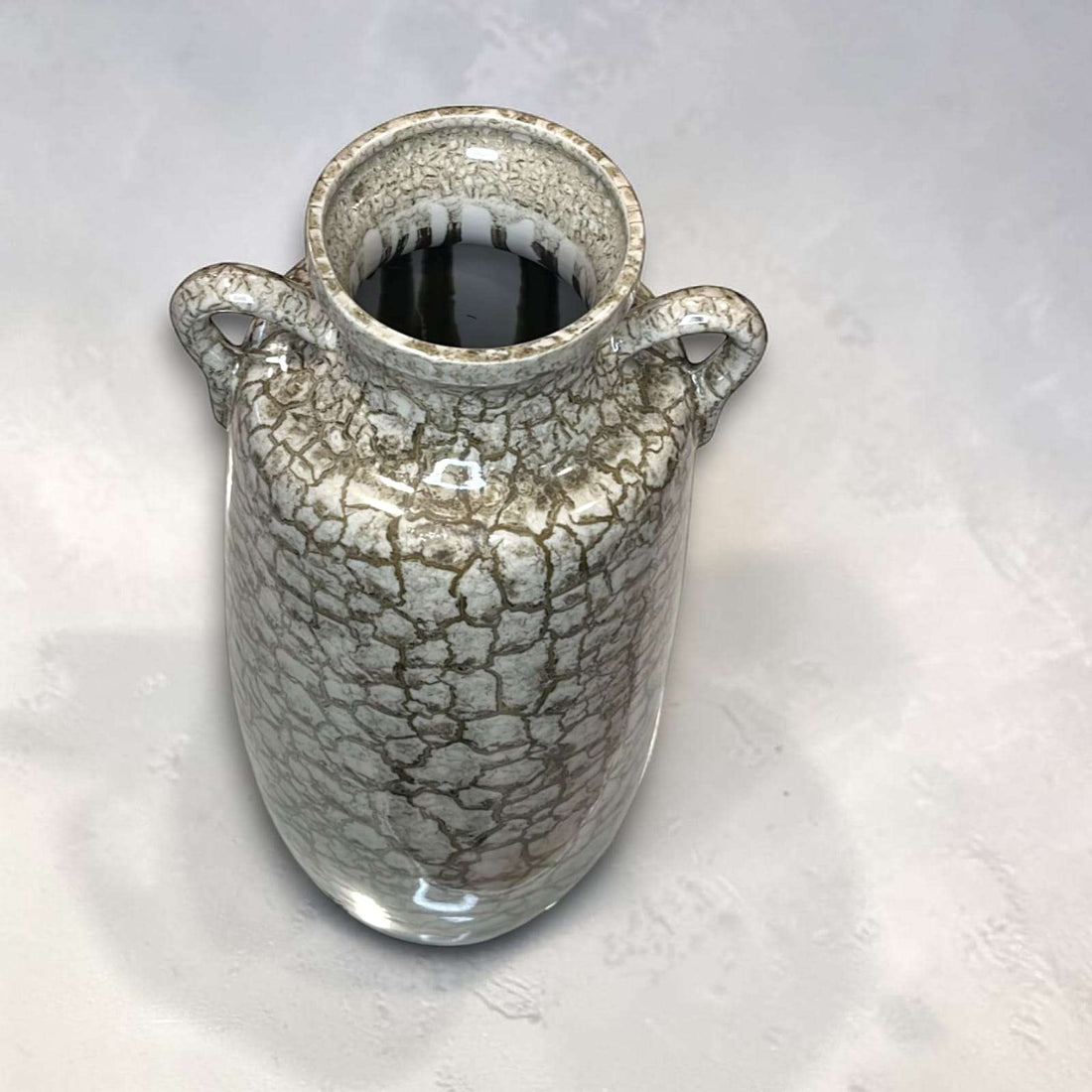 Florero antiguo de cerámica esmaltada craquelada - Cositas Antiguas – La Guadaña, Anticuarios Online en Jerez , vender antigüedades, muebles antiguos