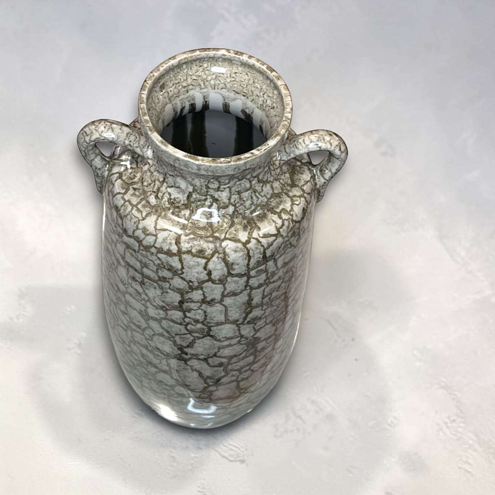 Florero antiguo de cerámica esmaltada craquelada - Cositas Antiguas – La Guadaña, Anticuarios Online en Jerez , vender antigüedades, muebles antiguos