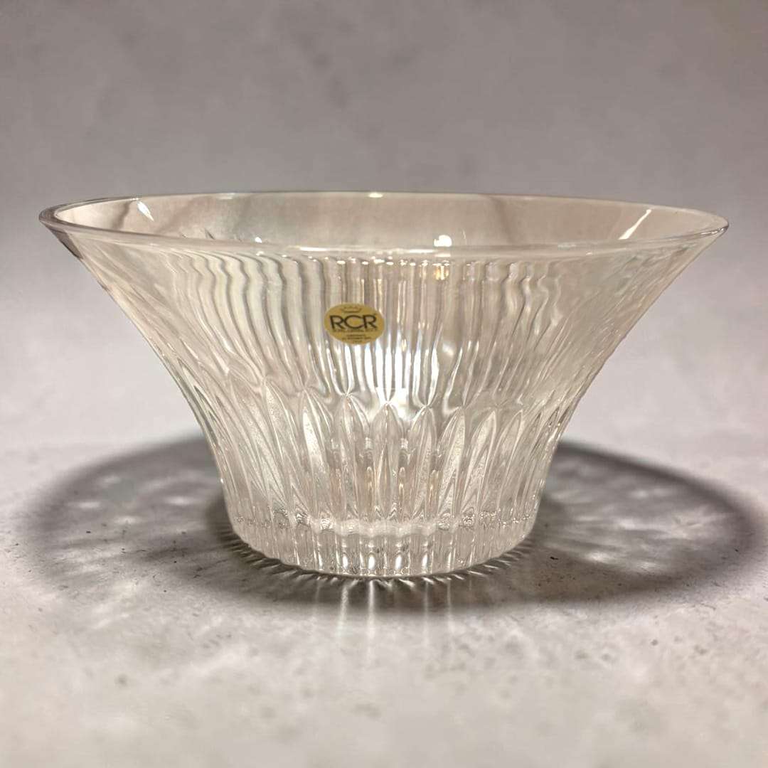 Frutero de cristal RCR italiano elegante decorativo - Cositas Antiguas – La Guadaña, Anticuarios Online en Jerez , vender antigüedades, muebles antiguos