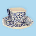 Juego de café antiguo de porcelana azul y blanco - Cositas Antiguas – La Guadaña, Anticuarios Online en Jerez , vender antigüedades, muebles antiguos