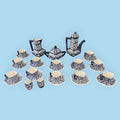 Juego de café antiguo de porcelana azul y blanco - Cositas Antiguas – La Guadaña, Anticuarios Online en Jerez , vender antigüedades, muebles antiguos