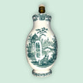 Lámpara antigua Pickman La Cartuja de loza verde - Cositas Antiguas – La Guadaña, Anticuarios Online en Jerez , vender antigüedades, muebles antiguos